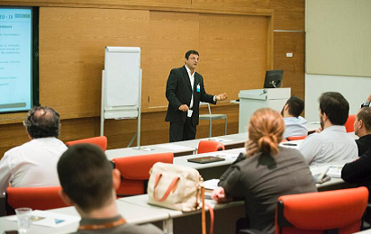 Gerente da Finep, Marcelo Camargo proferiu palestra em evento na sede da Natura