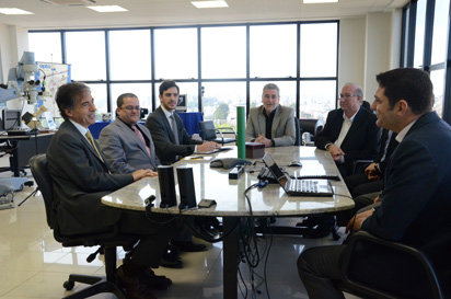 Presidente Luis Fernandes e Diretoria da OPTO